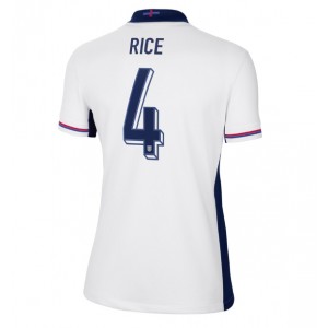 Fotbalové Dres Anglie Declan Rice #4 Dámské Domácí Oblečení ME 2024 Krátký Rukáv